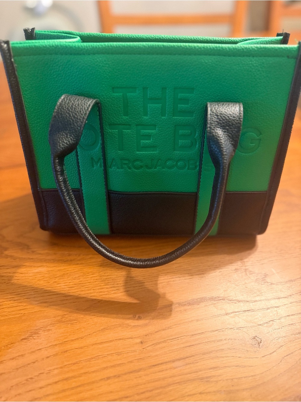 Marc Jacobs Green and Black Mini Tote Bag - Picture 3 of 4